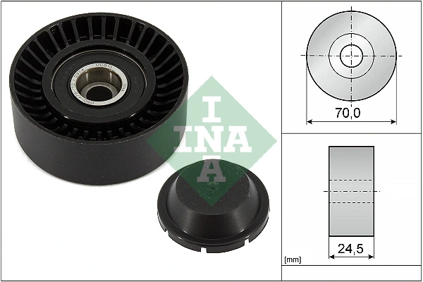 Deflection/Guide Pulley, V-ribbed belt
